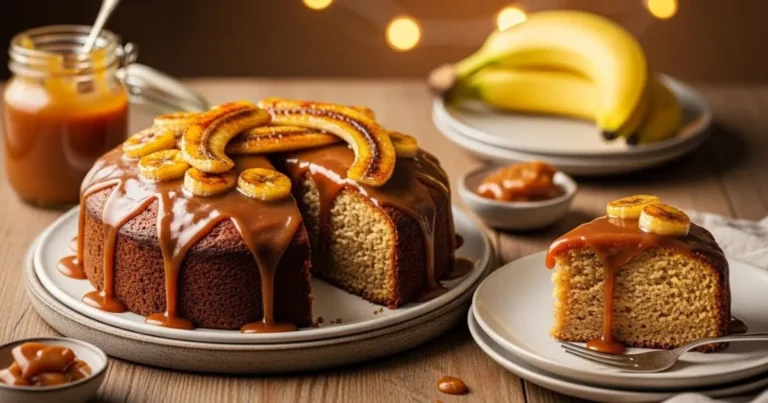 Caramel Banana Cake